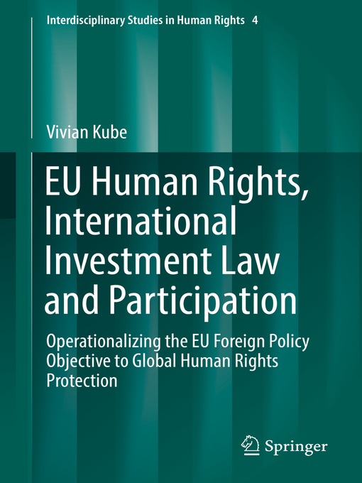 Upplýsingar um EU Human Rights, International Investment Law and Participation eftir Vivian Kube - Biðlisti